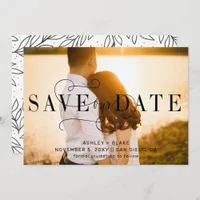 Stylish Handwritten Calligraphy Photo Save The Date