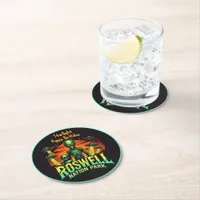 Roswell Park: Where UFOs Hover! Round Paper Coaster