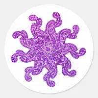 Pink Glitter Mandala Stickers