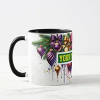 Christmas Bulbs Ornaments Coffee Mug