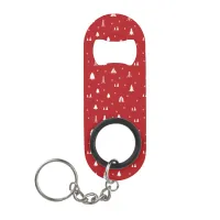 Christmas Trees and Snowflakes Bottle Opener