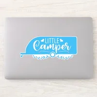 Little Camper, Blue Caravan, Cute Trailer Sticker