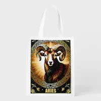 Aries Astrology Sign Grocery Bag