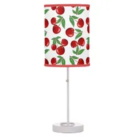 Red Cherries Graphic All Over Pattern Table Lamp