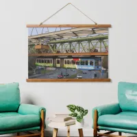 Floating Train Wuppertal Schwebebahn Germany Hanging Tapestry