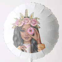 Food Catering Whimsical Unicorn Lady Balloon
