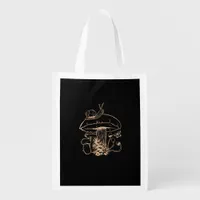Cottagecore Aesthetic Mushroom Snail Goblincore My Grocery Bag