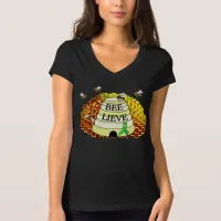 Bee-Lieve Honeycomb Lyme Disease Awareness T-Shirt