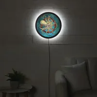 Steampunk Octopus & Clockwork Gears LED Sign