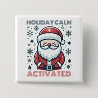 Santa Claus Button - Festive Holiday Accessory