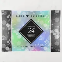 Elegant 24th Opal Wedding Anniversary Celebration Trinket Tray