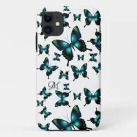 Chic Artistic Whimsical Butterflies Pattern iPhone 11 Case