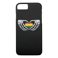 Lgbt Pride Skeleton Halloween Goth Heart Classic iPhone 8/7 Case