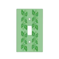 Switch Plate - Green Holly Leaves