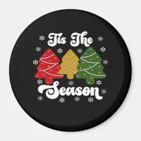 Tis Season Christmas Tree Debbie Cool Unique Magnet
