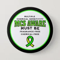 Multiple Chemical Sensitivity MCS Awareness  Button