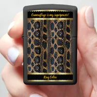 Unique patterns of shed snake skins in nature zippo lighter