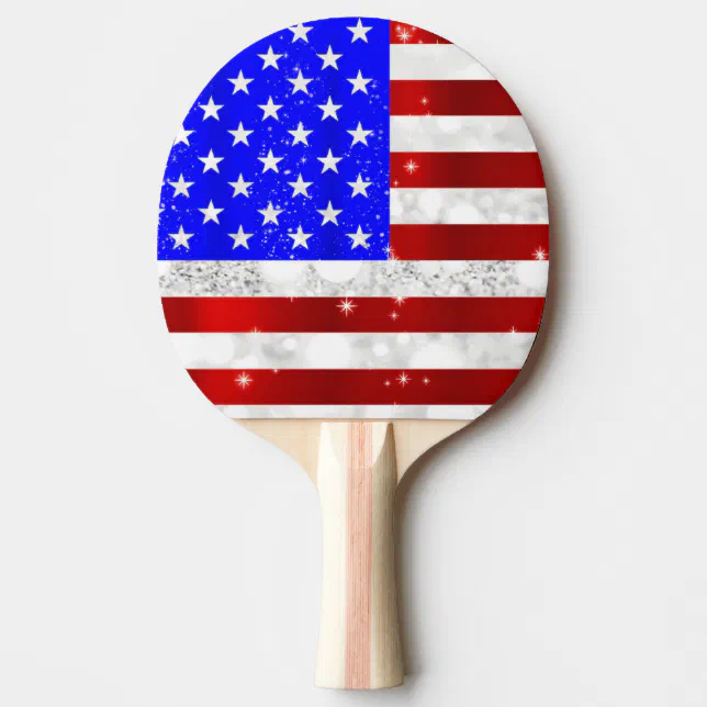 USA flag Ping Pong Paddle