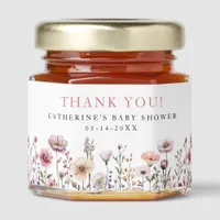 Pastel Wildflower Honey Jar Baby Shower Favor – Du Honey Jar Favors