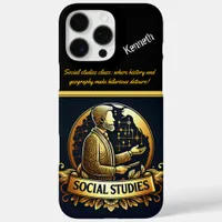 Dynamic Social Studies Teacher Inspires iPhone 16 Pro Max Case