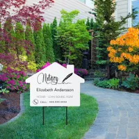 Notary loan signing agent house sign