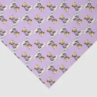 Cute Teddy Bear on a Cloud Purple PJs Tissue Paper
