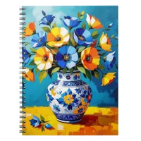 Beautiful Vase of Flowers  Notebook