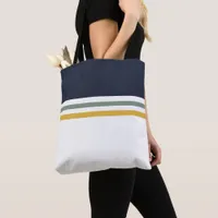 Trendy Modern simple stripes striped Tote Bag