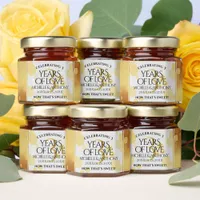 Elegant 3rd Leather Wedding Anniversary Honey Jar Favors
