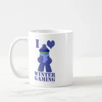 Winter Gamer Frozen Meeple Humor Saying Coffee Mug