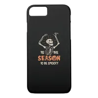 Tis The Season To Be Spooky Funny Skeleton Hallowe iPhone 8/7 Case