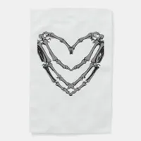 Skeleton Heart Hands Sign Halloween Costume Retro 