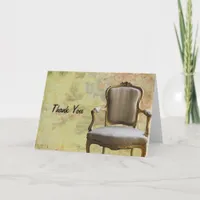 Chair With Rosey Background, Thank You