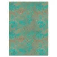 Southwestern Copper Teal Abstract Pattern Tissue Paper