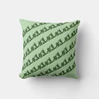 Pillow - Green Angle Iron Leaves