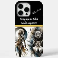 Warrior's quest with nature's spirits iPhone 16 pro max case