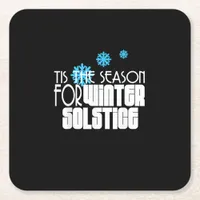 Tis Season For Funny Tamales Square Paper Coaster