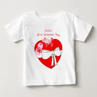 Gave You My Heart Gift for Baby Girl 1st Valentine Baby T-Shirt