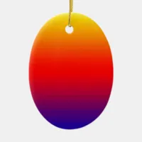 Spectrum of Horizontal Colors -1 Ceramic Ornament