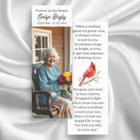 Cardinal Poem Memorial Keepsake  Bookmarks