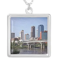 Little Rock, Arkansas Silver Plated Necklace