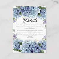 Forget-Me-Not Flowers Watercolor Elegant  Enclosure Card