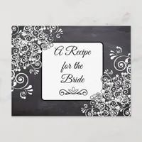A Recipe For the Bride Wedding Recipe Card