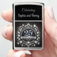 Timeless Silver: 25th Anniversary S Zippo Lighter