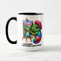 Funny Chameleons Understand Color Theory Mug