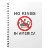 No Kings In America Patriotic Casual Notebook
