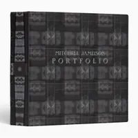 Portfolio Dark Industrial Tartan Album / Binder