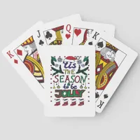 Christmas Tis The Season Poker Cards