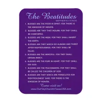 Matthew 5:3 to 5:10 Holy Scripture 8 Beatitudes Magnet