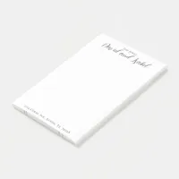 Couple 2 Names Script Address Formal Post-it Notes